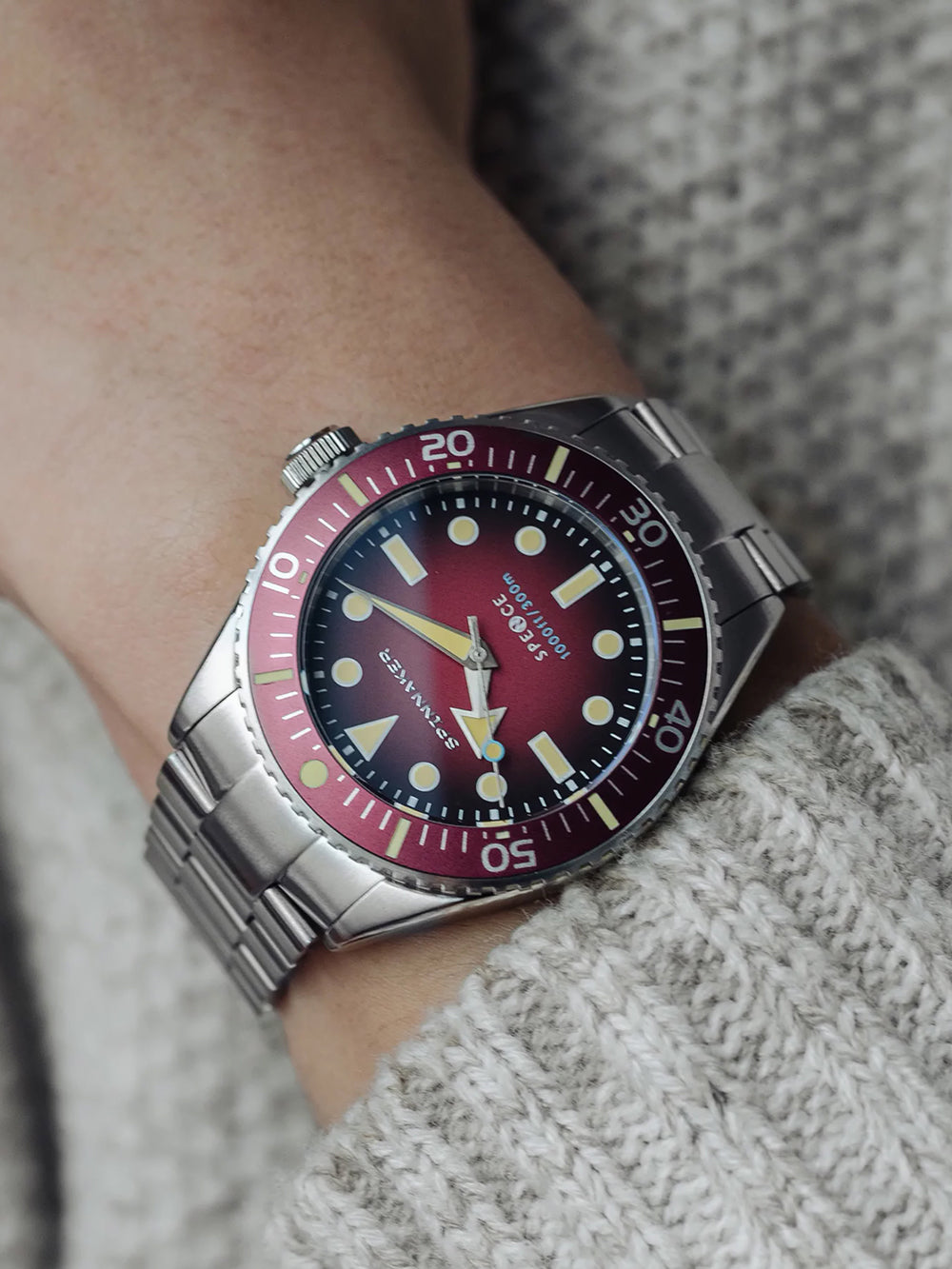 Spinnaker SP-5097-55 vyriškas laikrodis Spence Automatic Diver 40mm 30ATM