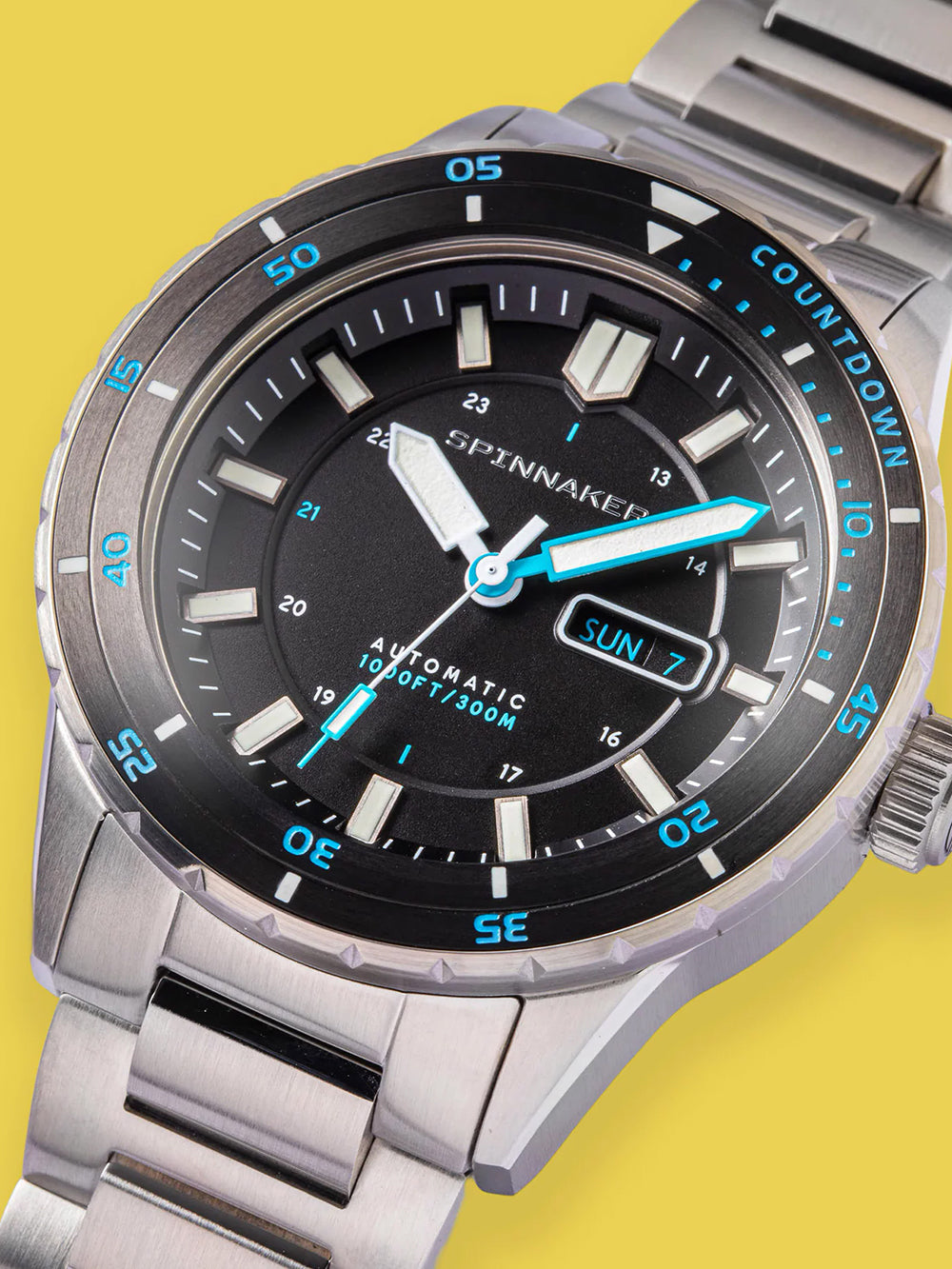Spinnaker SP-5099-22 vyriškas laikrodis Hass Automatic Diver 43mm 30ATM