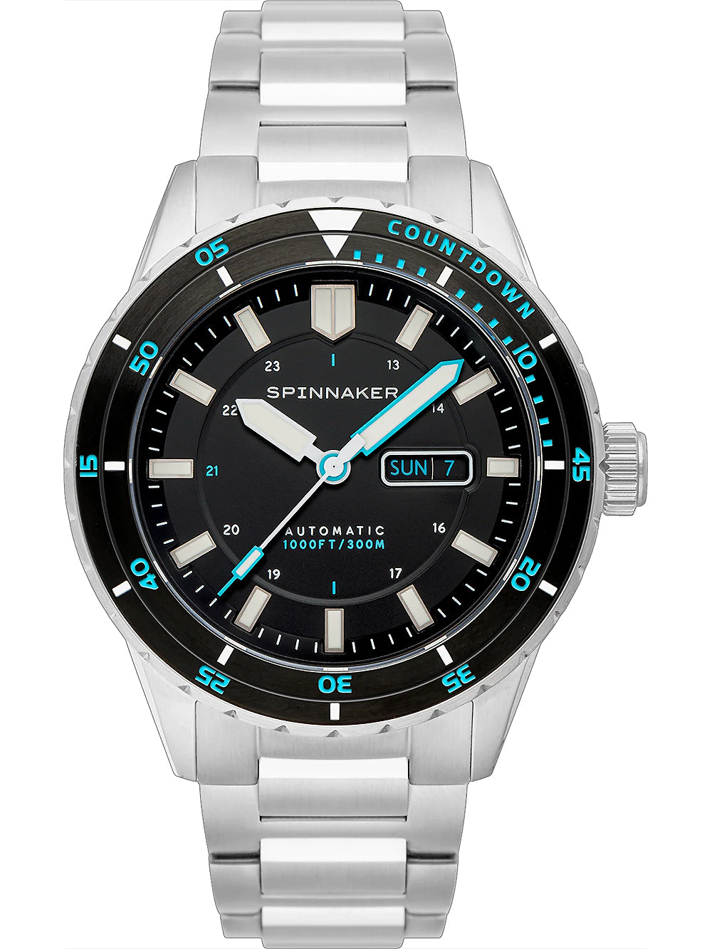 Spinnaker SP-5099-22 vyriškas laikrodis Hass Automatic Diver 43mm 30ATM