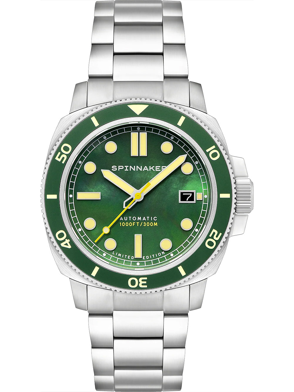 Spinnaker SP-5106-33 vyriškas laikrodis Hull Automatic Pearl Diver Limited 42mm 30ATM