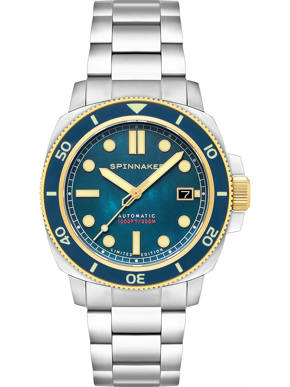 Spinnaker SP-5106-44 vyriškas laikrodis Hull Automatic Pearl Diver Limited 42mm 30ATM