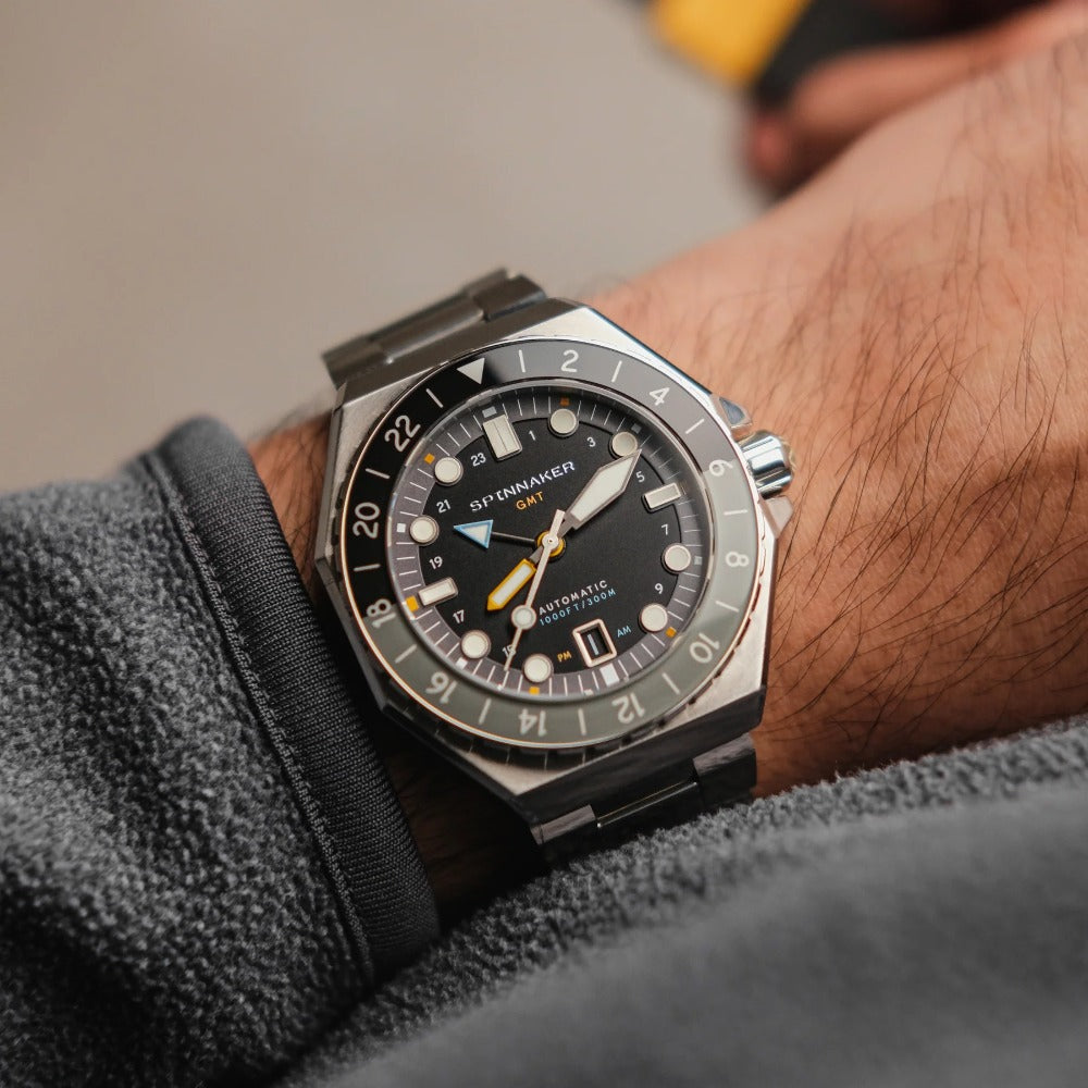 Spinnaker SP-5119-11 Dumas Automatic GMT vyriškas laikrodis 44mm 30ATM