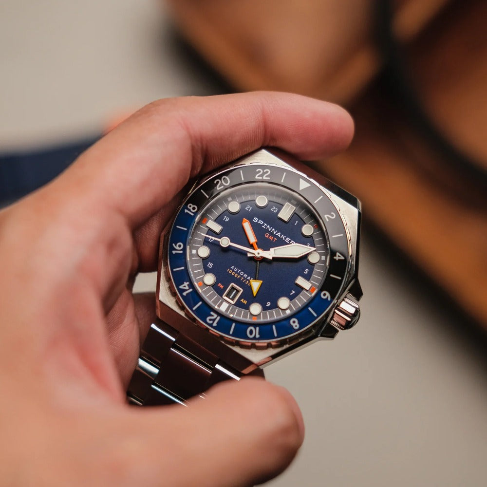 Spinnaker SP-5119-22 Dumas Automatic GMT vyriškas laikrodis 44mm 30ATM