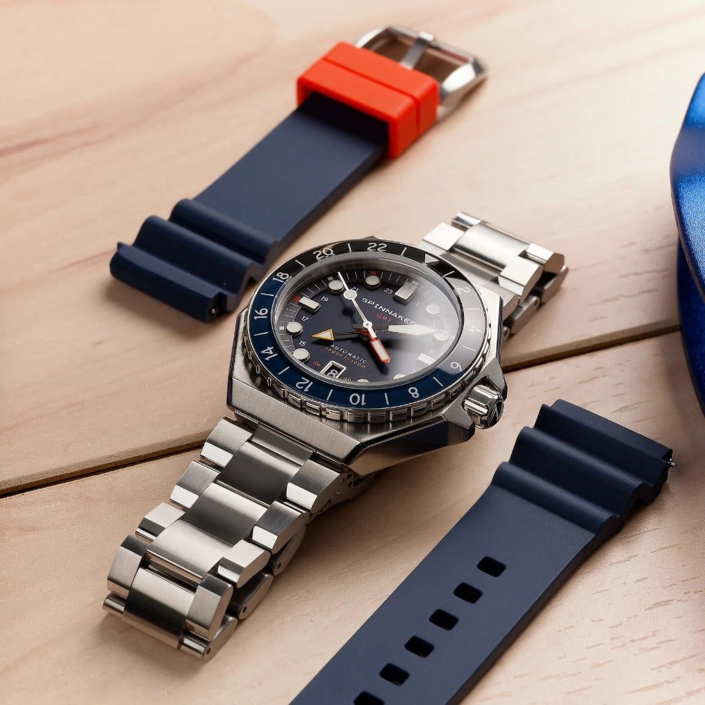 Spinnaker SP-5119-22 Dumas Automatic GMT vyriškas laikrodis 44mm 30ATM