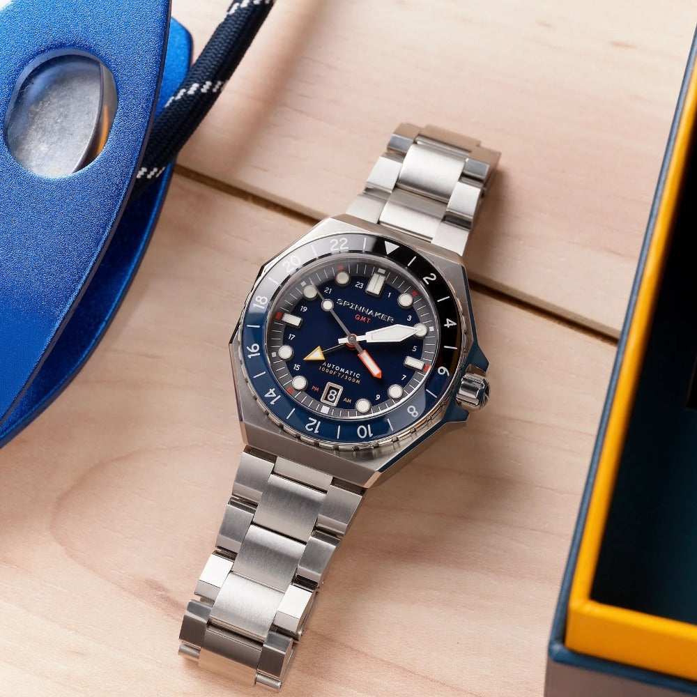 Spinnaker SP-5119-22 Dumas Automatic GMT vyriškas laikrodis 44mm 30ATM
