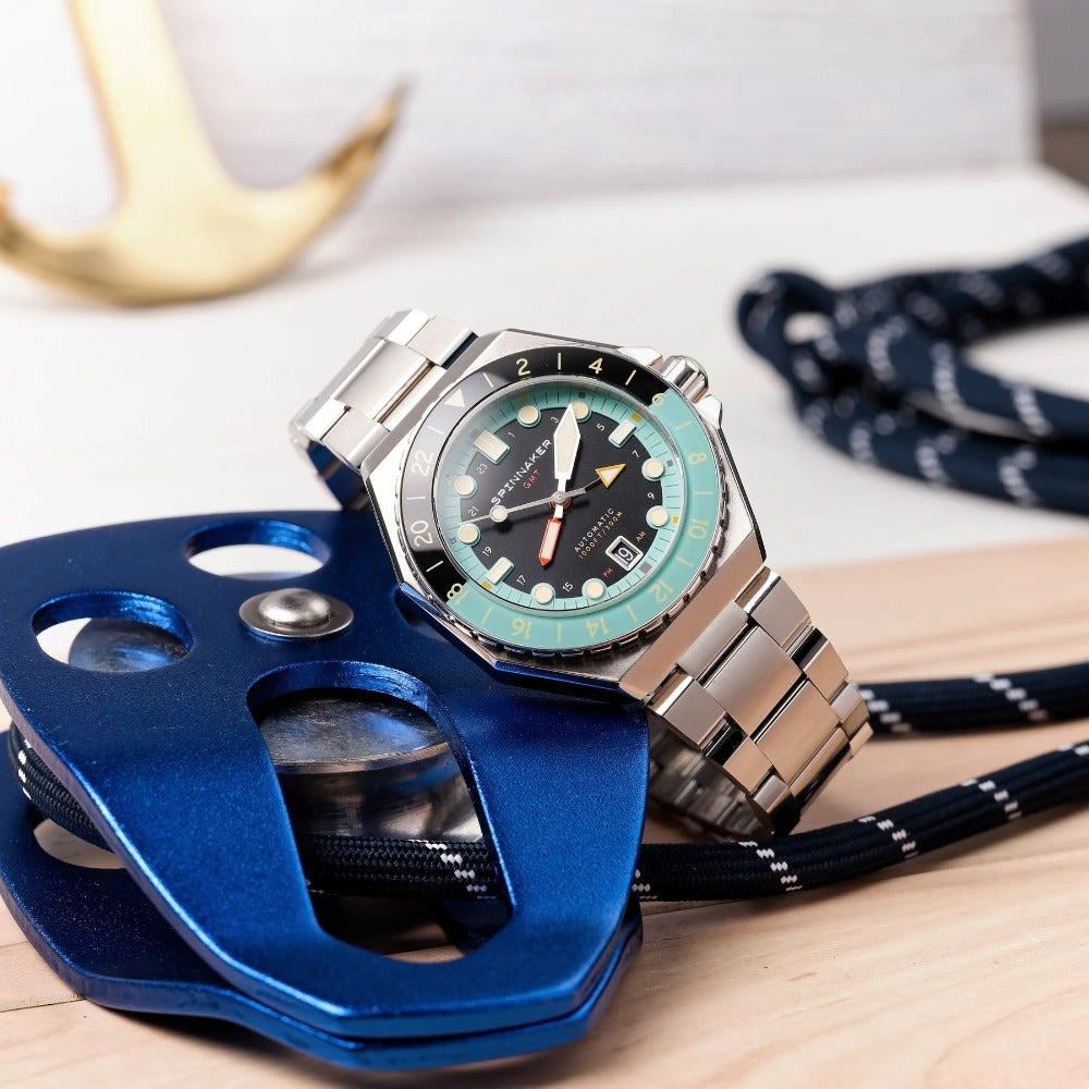 Spinnaker SP-5119-33 Dumas Automatic GMT vyriškas laikrodis 44mm 30ATM