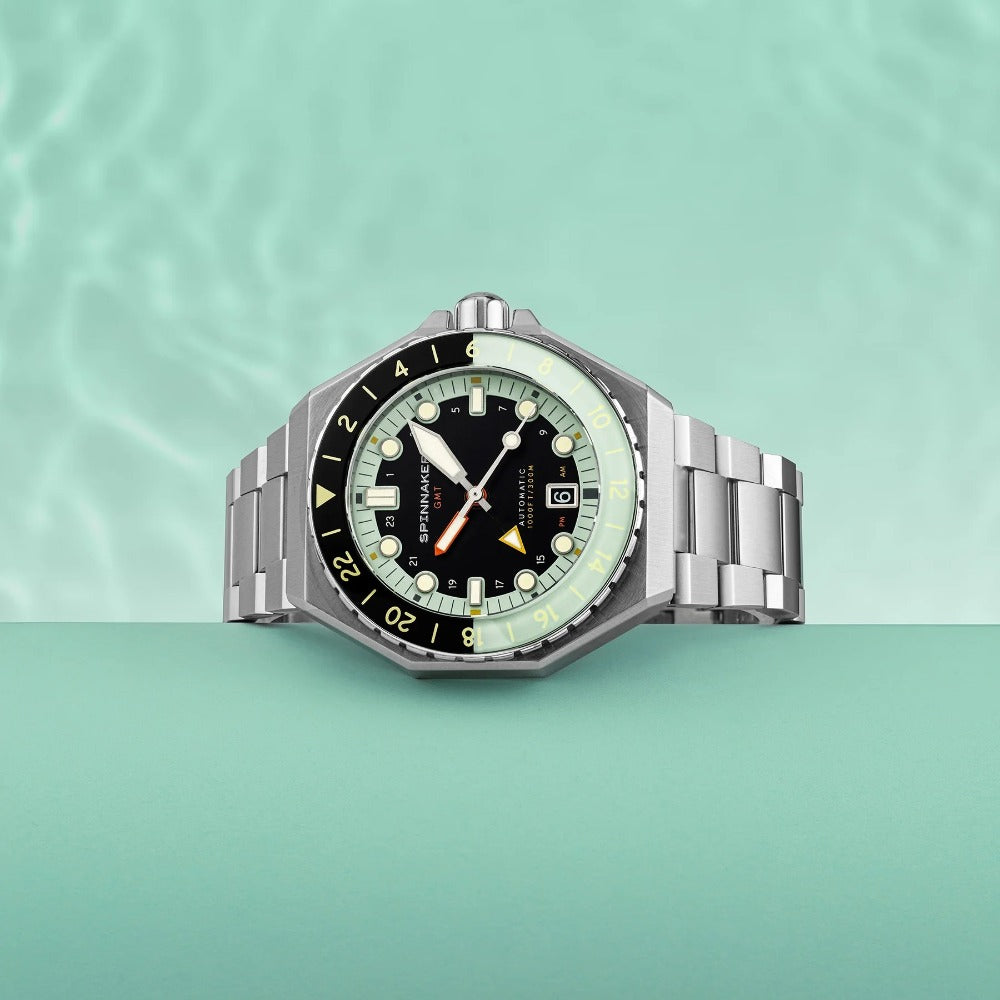 Spinnaker SP-5119-33 Dumas Automatic GMT vyriškas laikrodis 44mm 30ATM