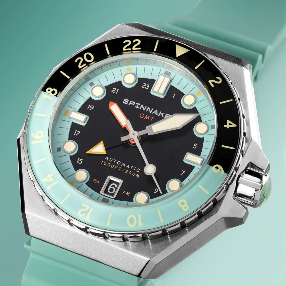 Spinnaker SP-5119-33 Dumas Automatic GMT vyriškas laikrodis 44mm 30ATM