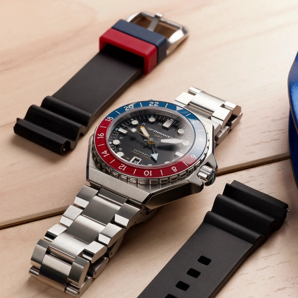 Spinnaker SP-5119-44 Dumas Automatic GMT vyriškas laikrodis 44mm 30ATM