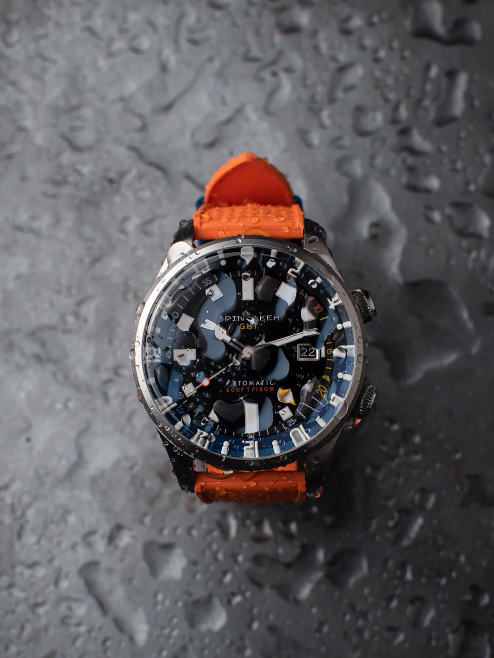 Spinnaker SP-5121-66 vyriškas laikrodis Bradner GMT Automatic 42mm 18ATM
