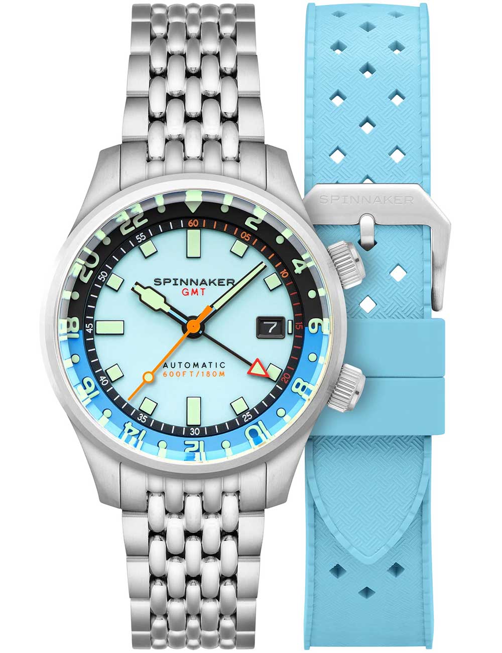 Spinnaker SP-5121-CC vyriškas laikrodis Bradner GMT Automatic 42mm 18ATM