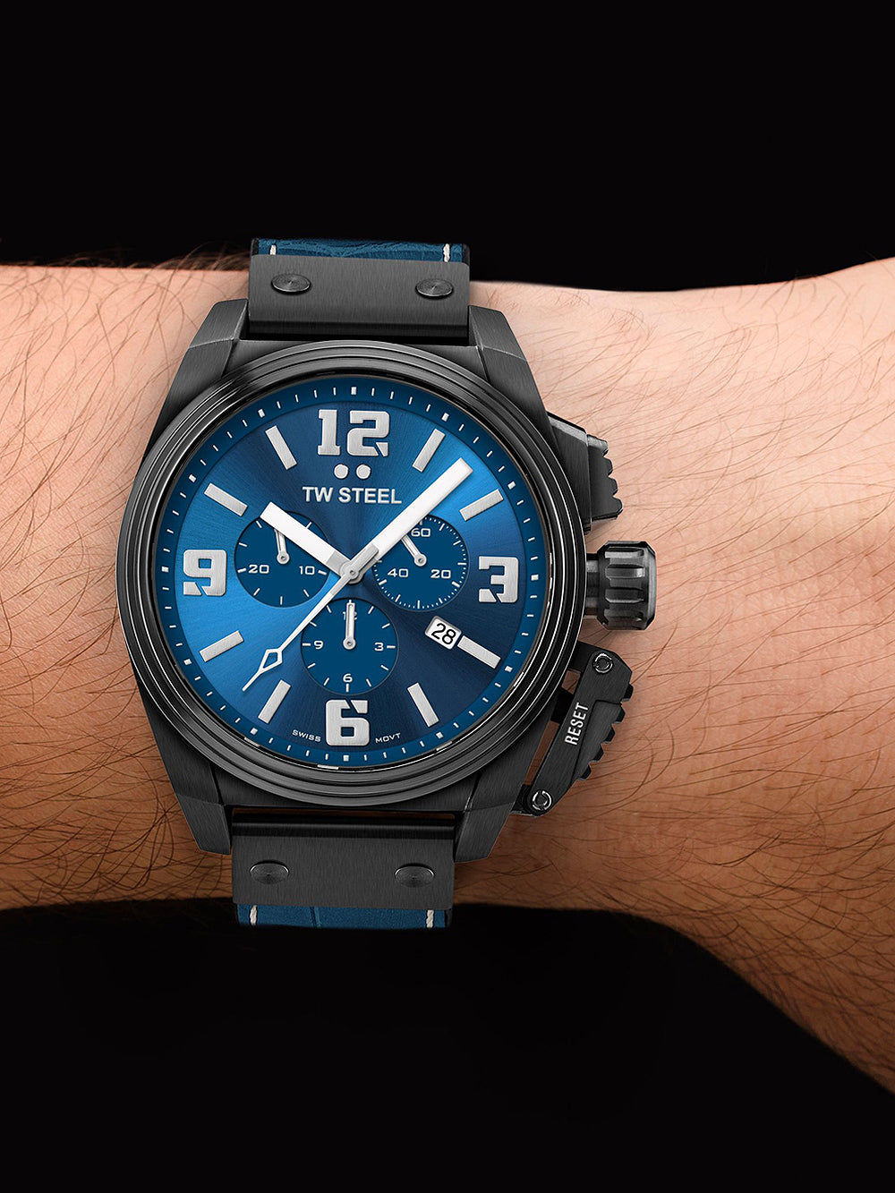 TW-Steel TW1016 Canteen Chronograph limited edition vyriškas laikrodis 46mm 10ATM