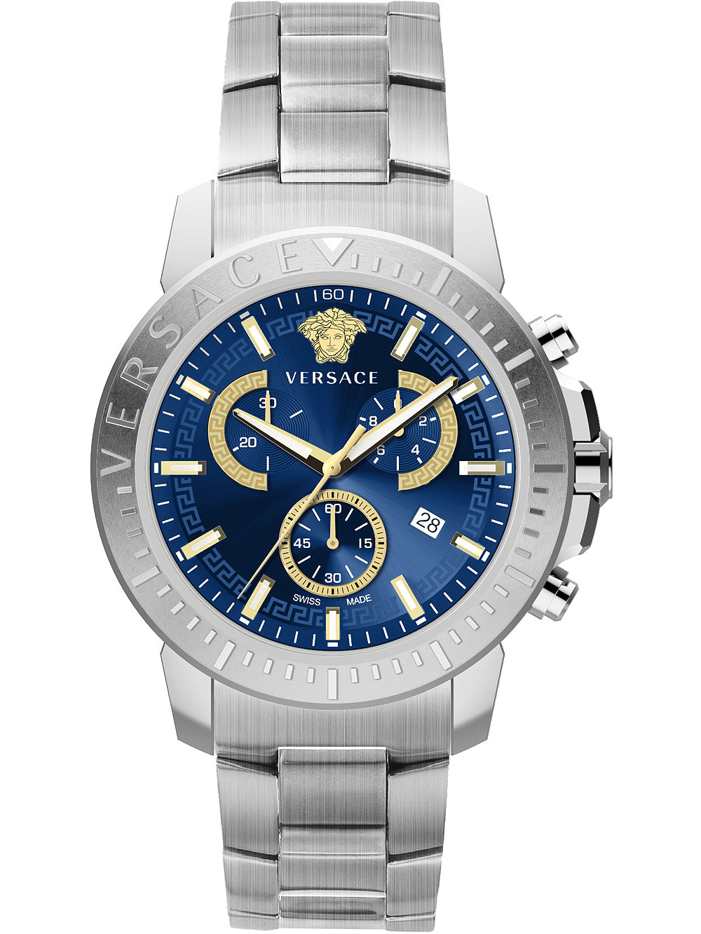 Versace VE2E00721 New Chronograph vyriškas laikrodis 45mm 5ATM
