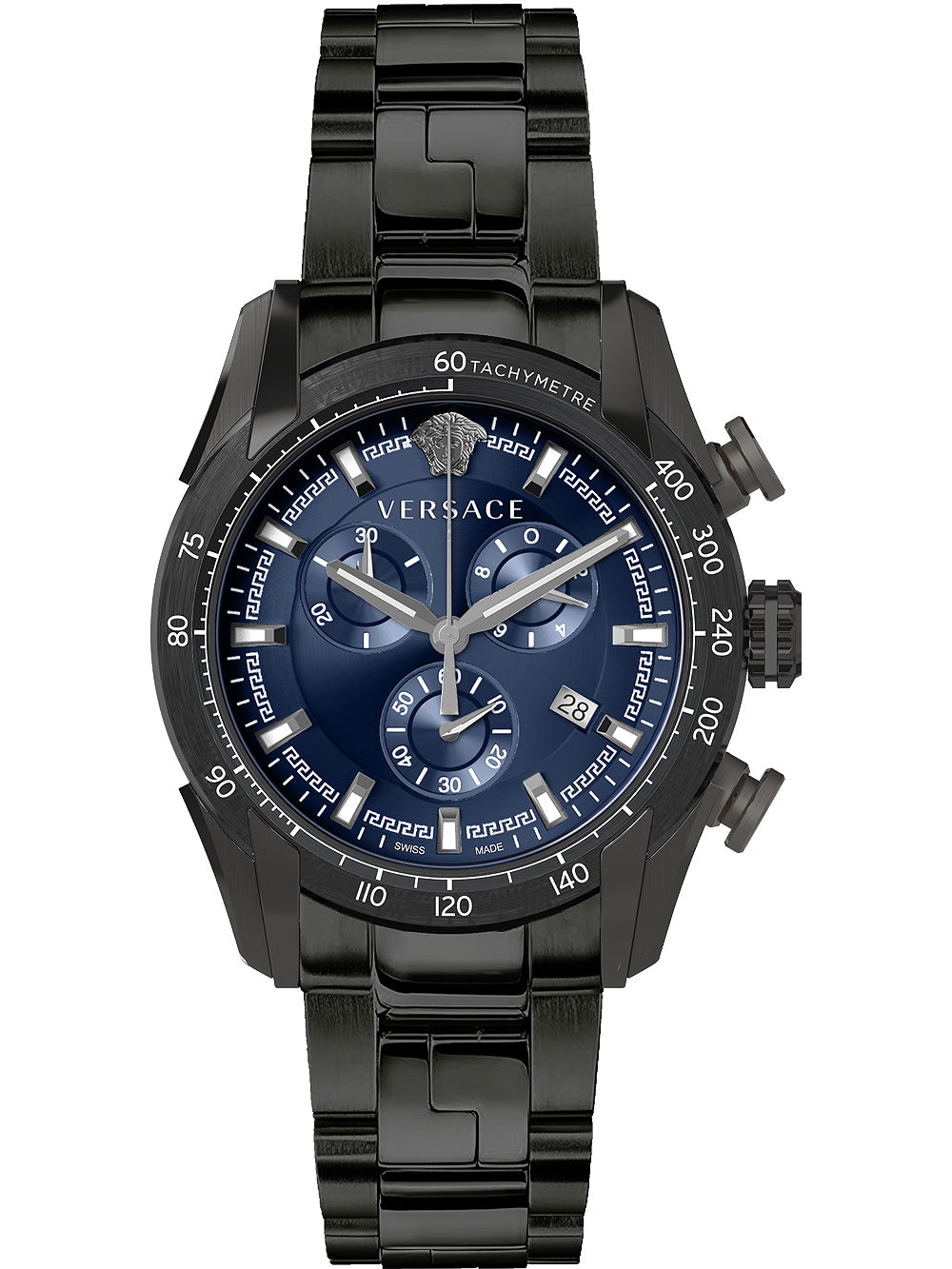 Versace VE2I00521 V-Ray Chronograph vyriškas laikrodis 44mm 5ATM