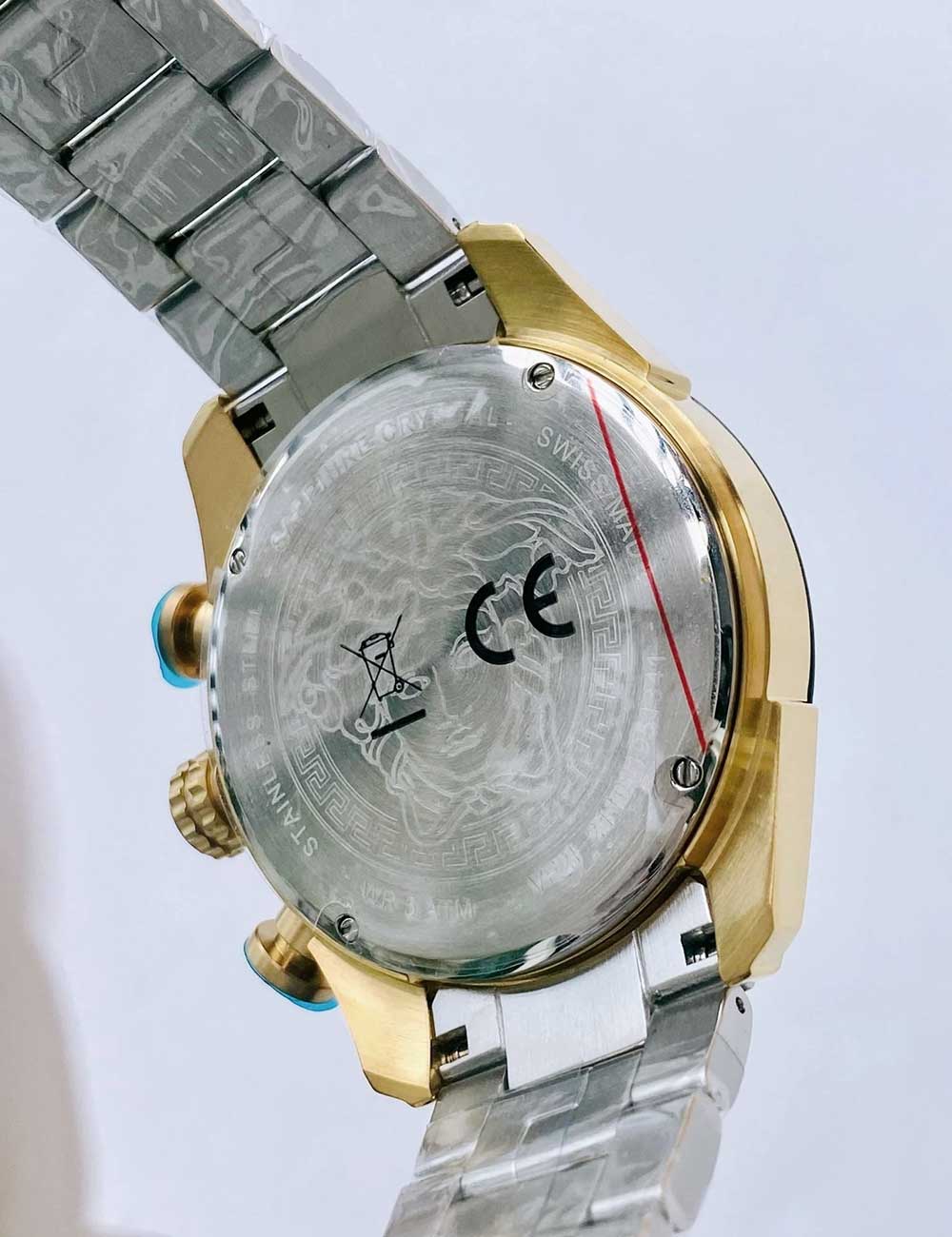 Versace VE2I01021 vyriškas laikrodis V-Ray Chrono 44mm 5ATM