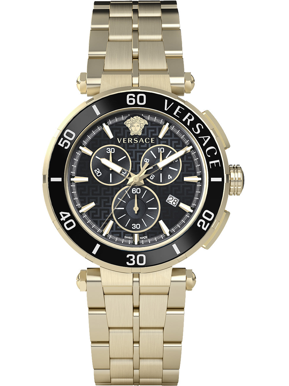 Versace VE3L00522 Greca Chronograph vyriškas laikrodis 45mm 5ATM