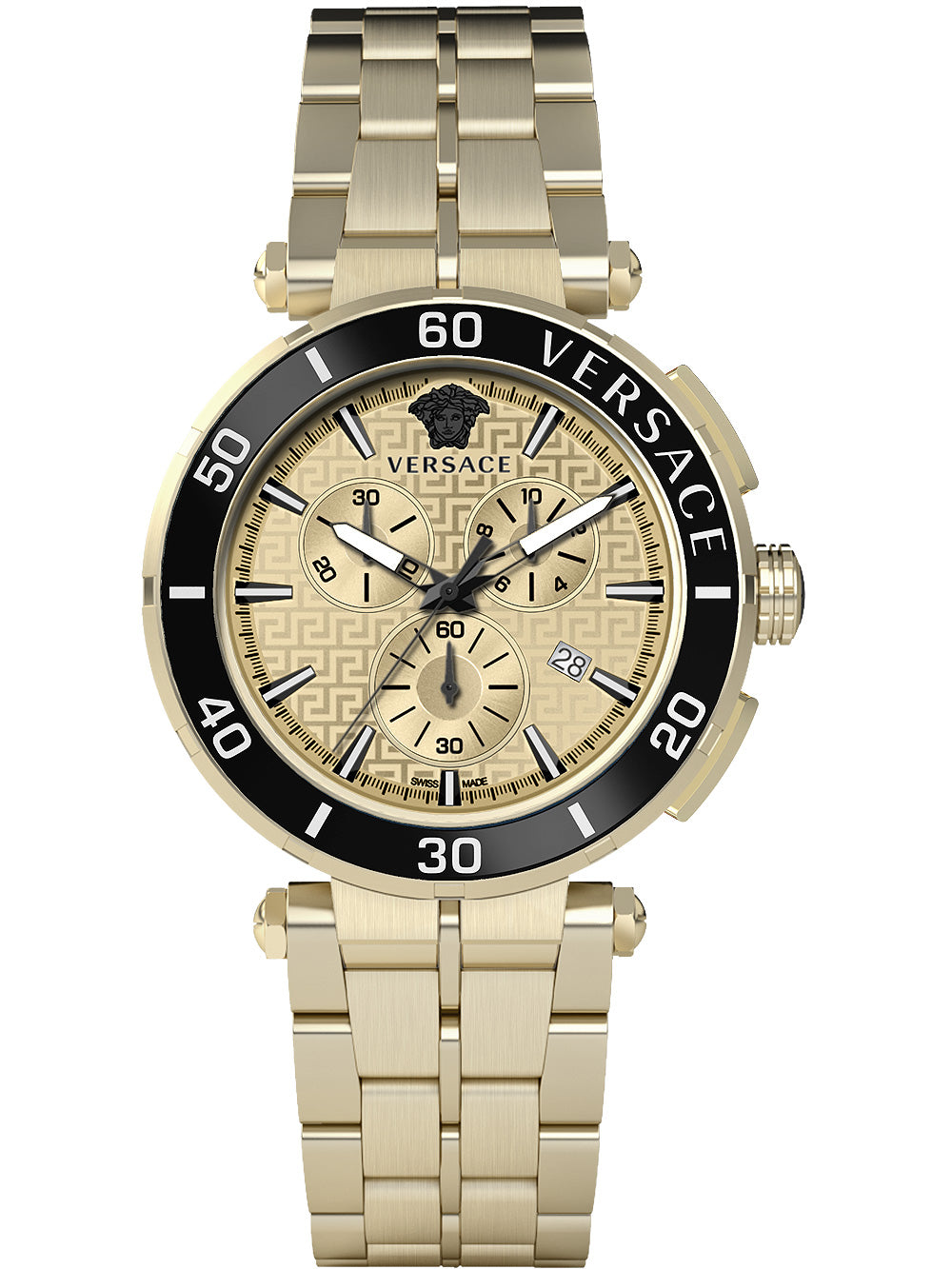 Versace VE3L00622 Greca Chronograph vyriškas laikrodis 45mm 5ATM