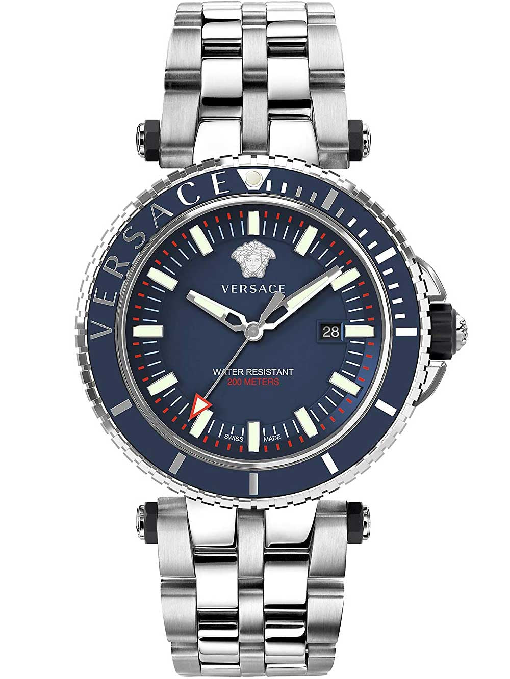 Versace VEAK00418 V-Race vyriškas laikrodis 46mm 5ATM