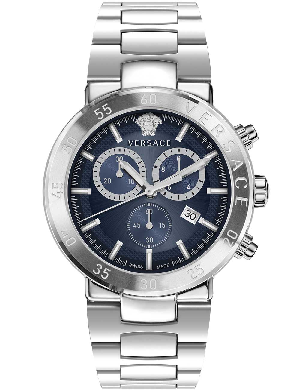 Versace VEPY00420 vyriškas laikrodis Urban Mystique Chrono 44mm 5ATM