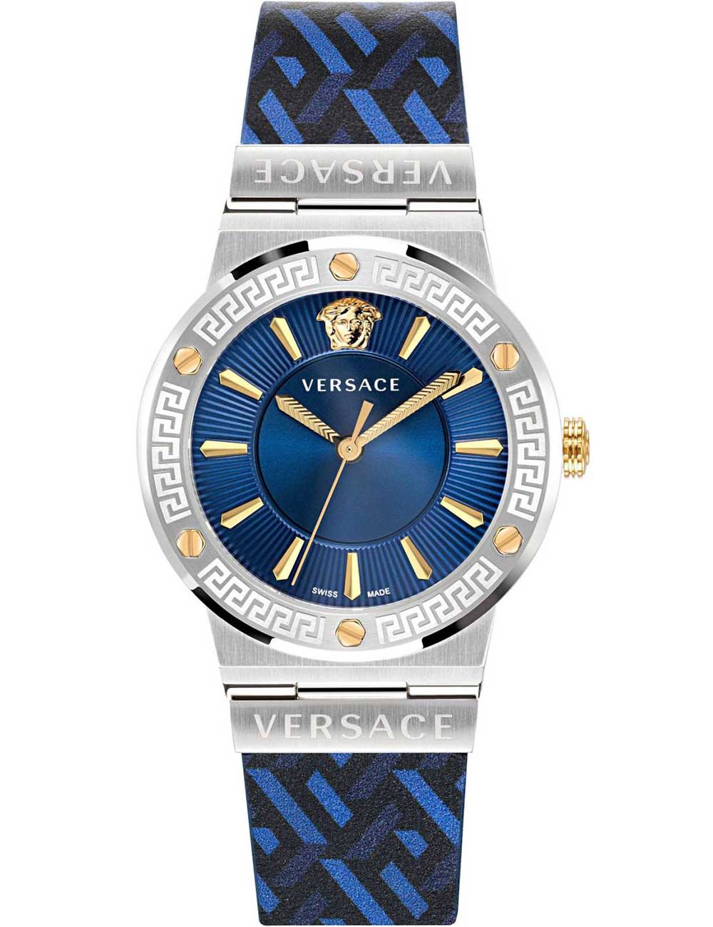 Versace VEVH01421 moteriškas laikrodis Greca Logo 38mm 5ATM
