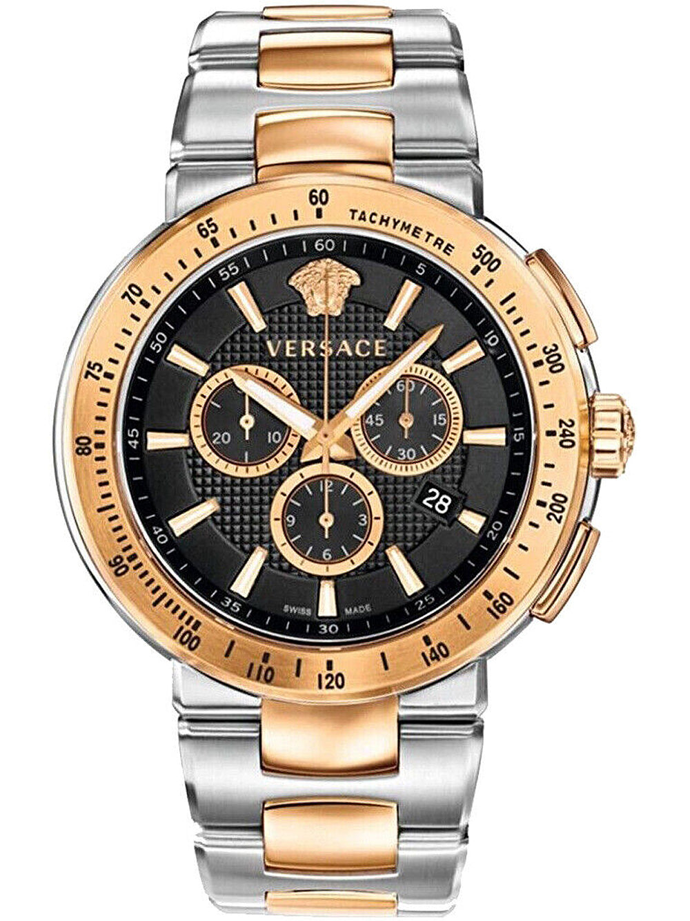 Versace VFG100014 Mystique Chronograph vyriškas laikrodis 44mm 5ATM