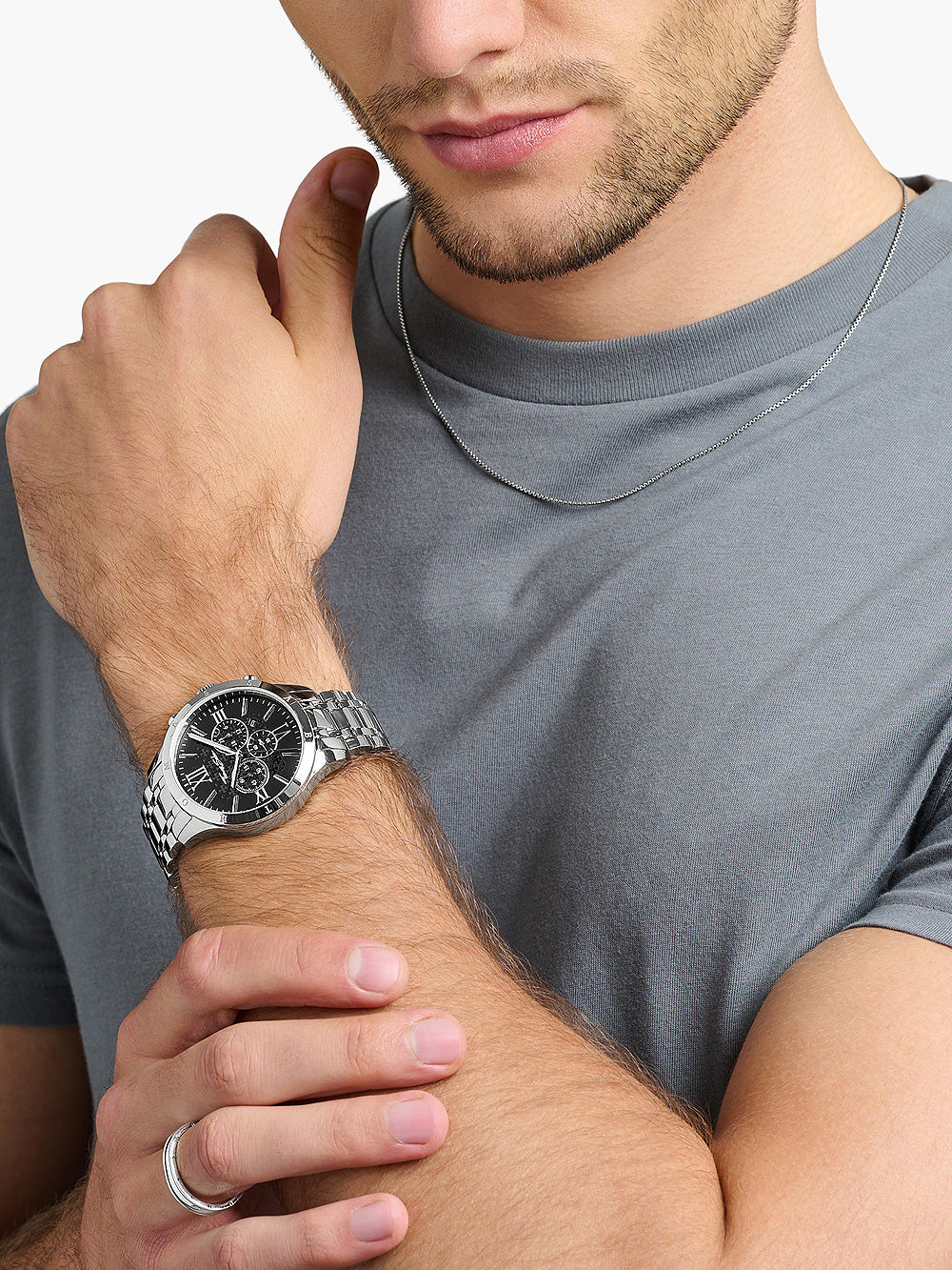 Thomas Sabo WA0015-201-203 Rebel Urban Chronograph vyriškas laikrodis 43mm 5ATM