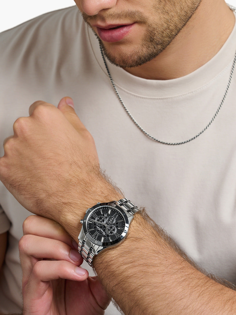 Thomas Sabo WA0139-222-203 Rebel Urban Chronograph vyriškas laikrodis 43mm 5ATM