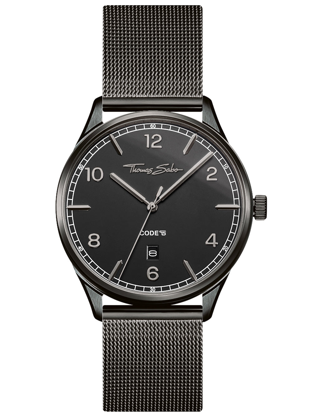 Thomas Sabo WA0342-202-203 Code TS black Unisex laikrodis 40mm 3ATM
