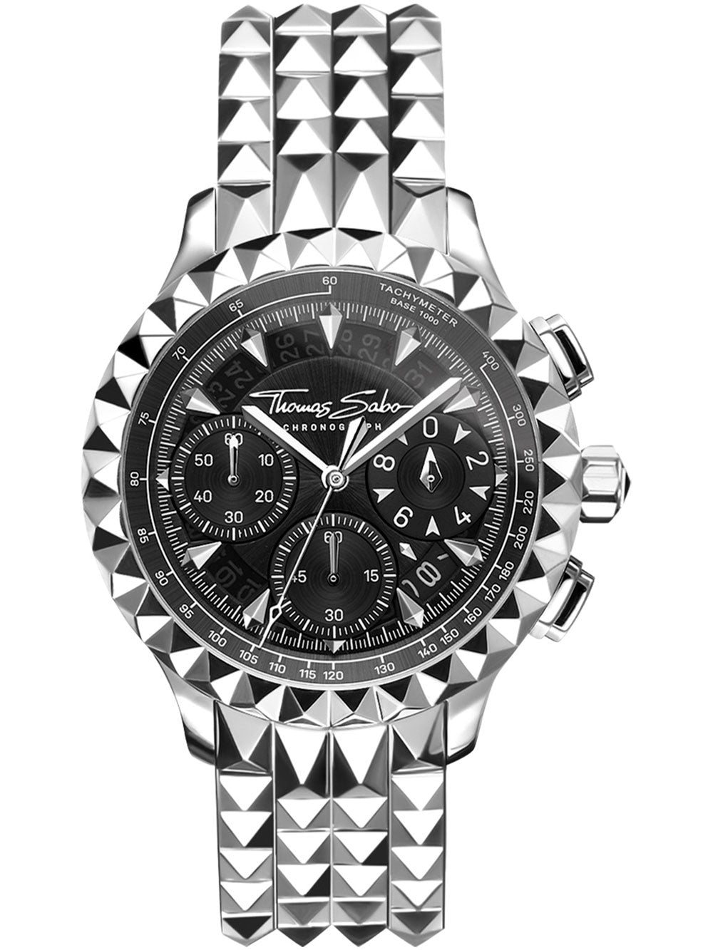 Thomas Sabo WA0358-201-203 Rebel at Heart Chronograph vyriškas laikrodis 43mm 5ATM
