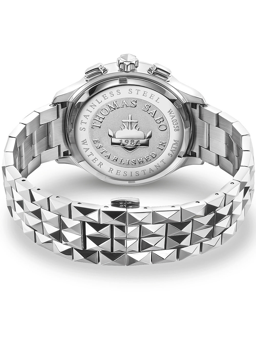 Thomas Sabo WA0358-201-203 Rebel at Heart Chronograph vyriškas laikrodis 43mm 5ATM