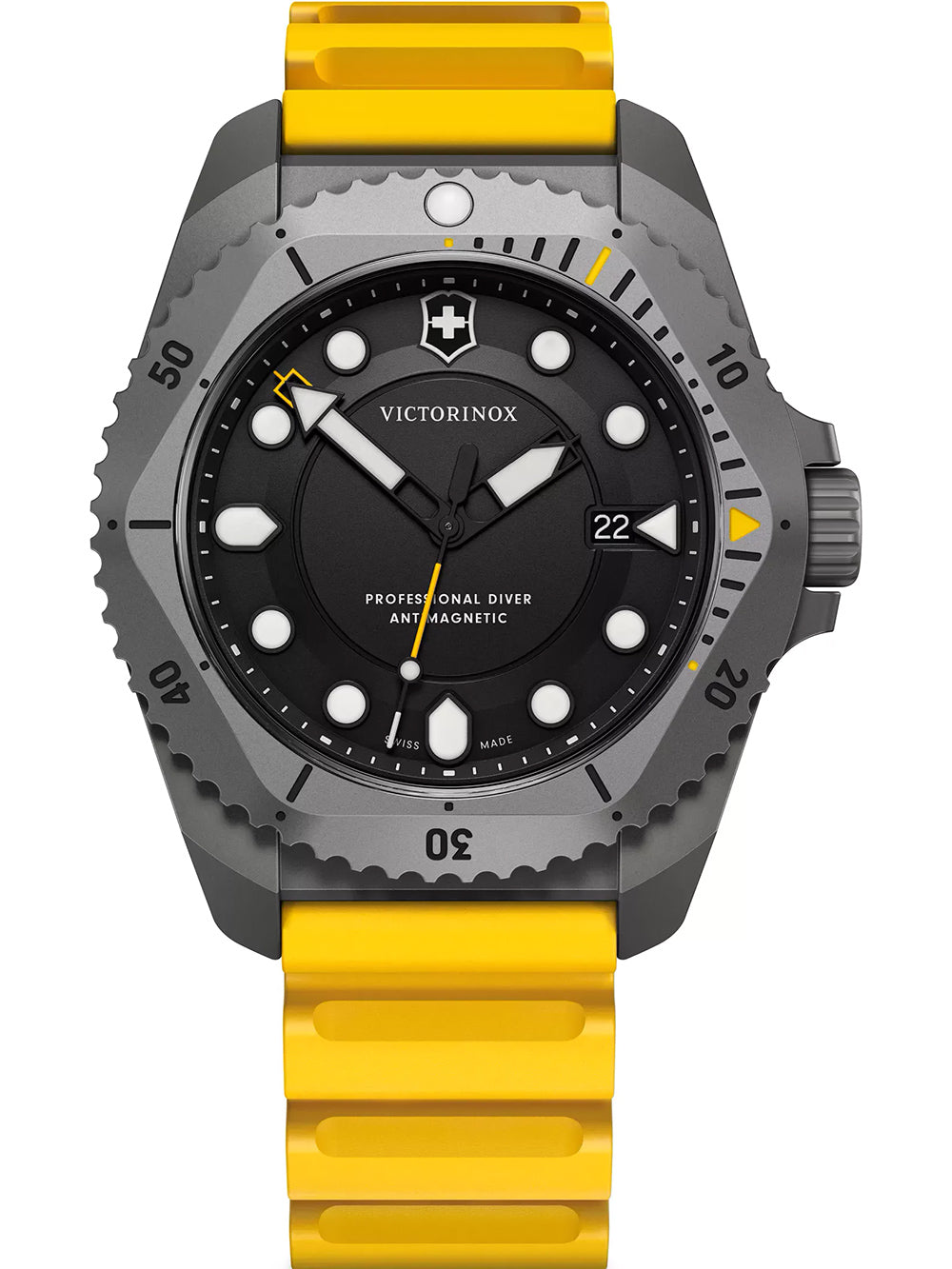 Victorinox 241992 vyriškas laikrodis Dive Pro Quartz Titanium 43mm 30ATM