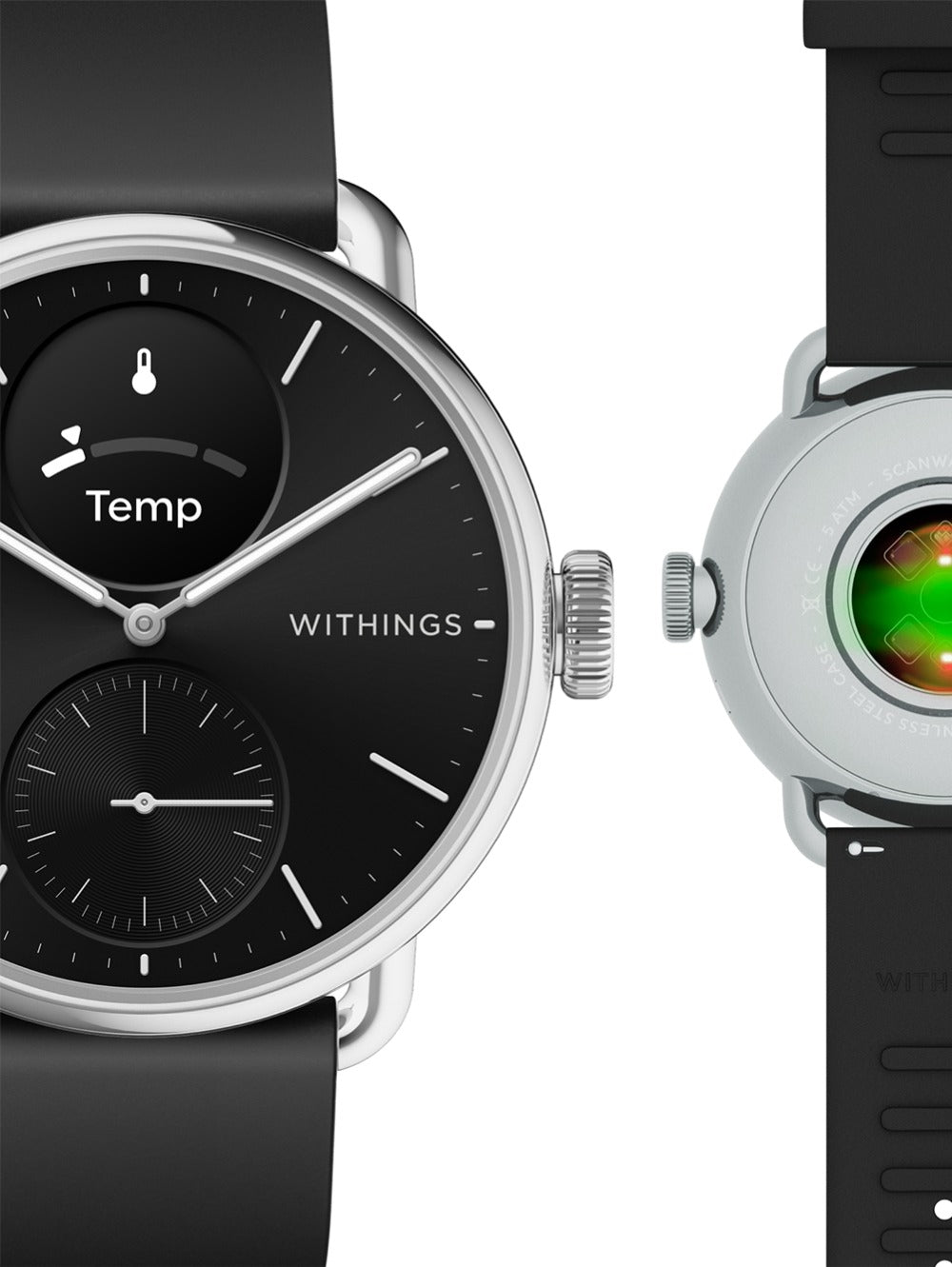 Withings HWA10-model 1-All-Int Scanlaikrodis 2 Black 38 mm 5ATM