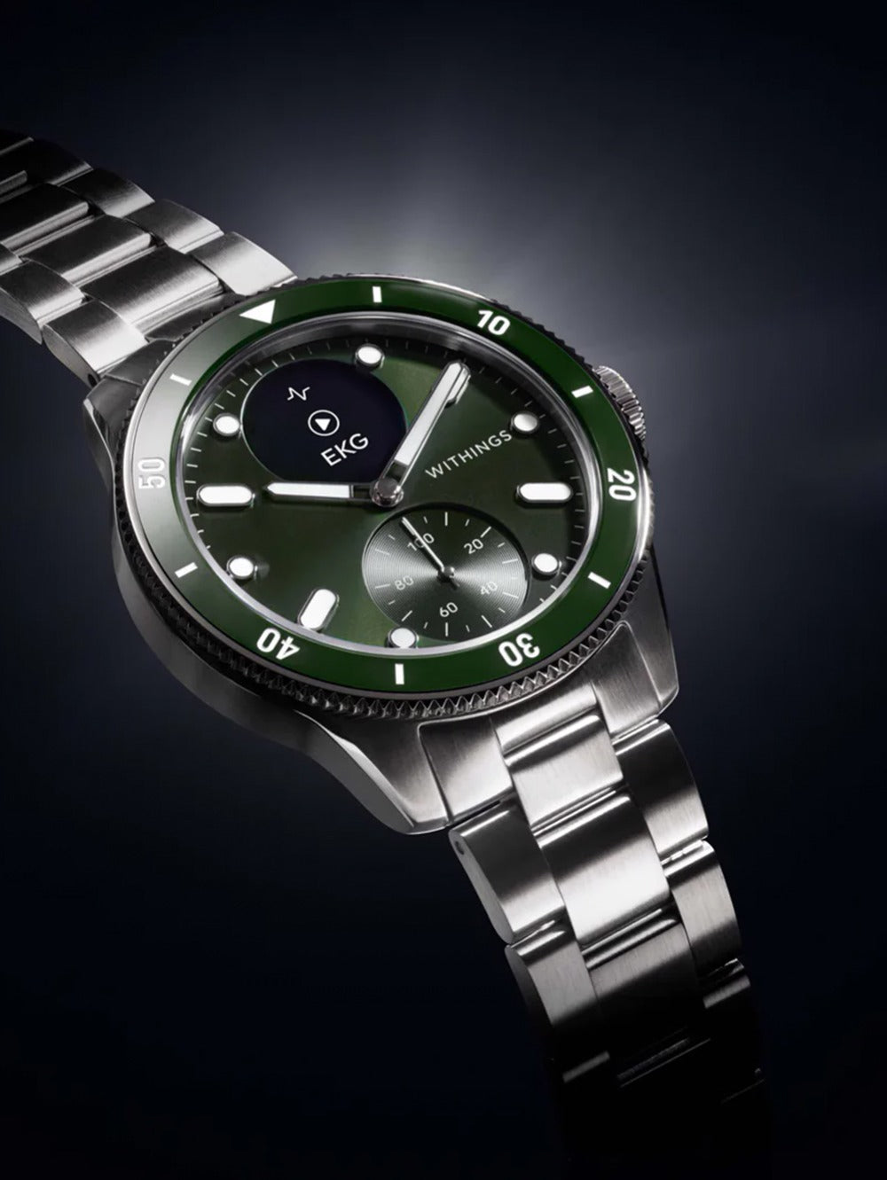 Withings HWA10-model 8-All-Int Scanlaikrodis Nova Green 43mm 10ATM