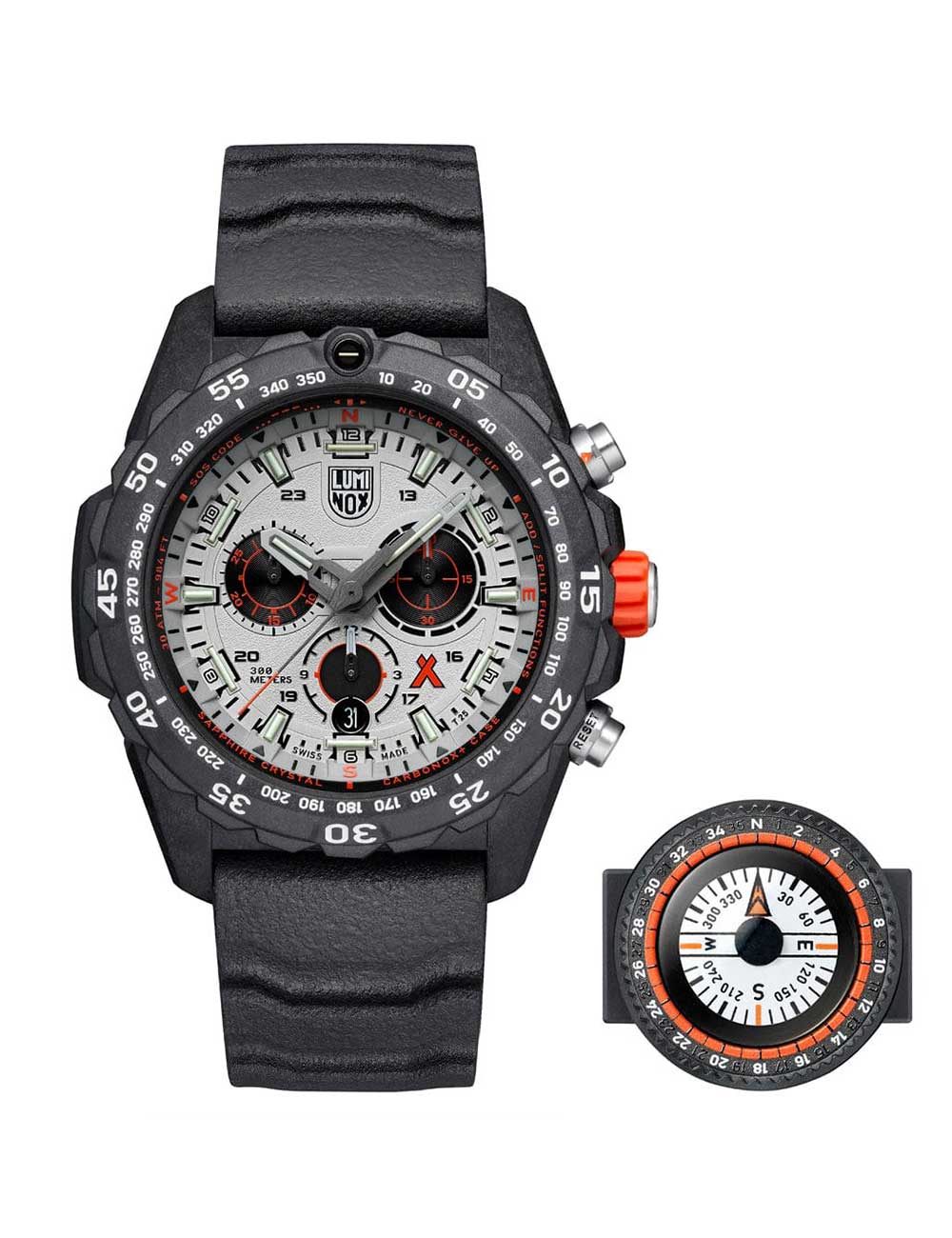 Luminox XB.3748 vyriškas laikrodis Bear Grylls Survival Master Chronograh 45mm 30ATM