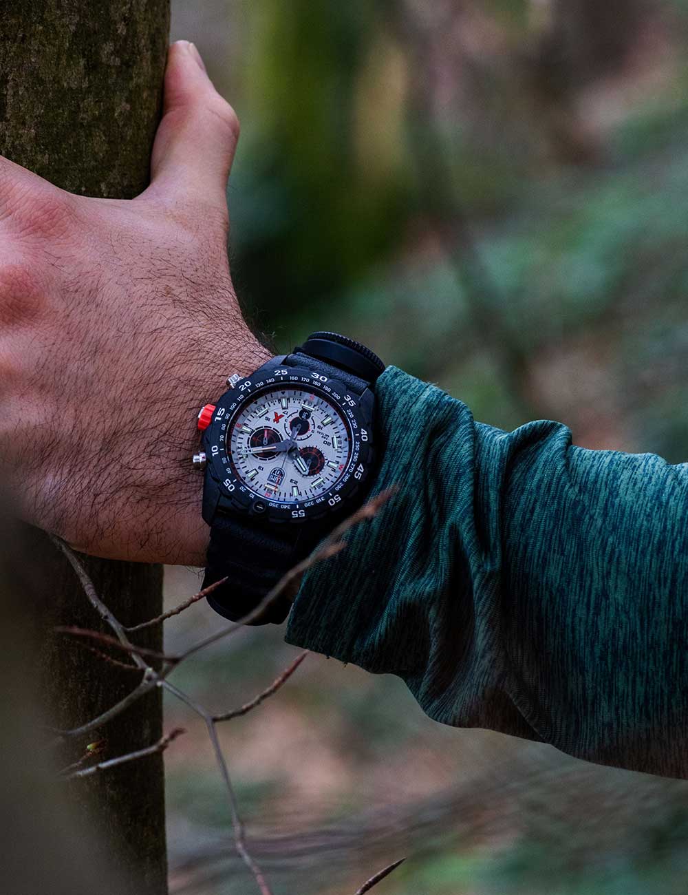 Luminox XB.3748 vyriškas laikrodis Bear Grylls Survival Master Chronograh 45mm 30ATM