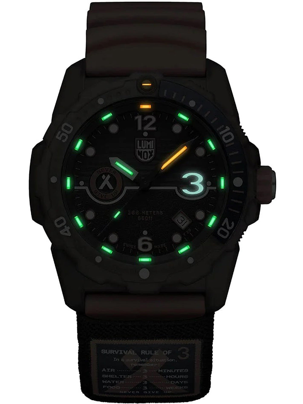 Luminox XB.3729.ECO Bear Grylls Survival vyriškas laikrodis 42mm 20ATM