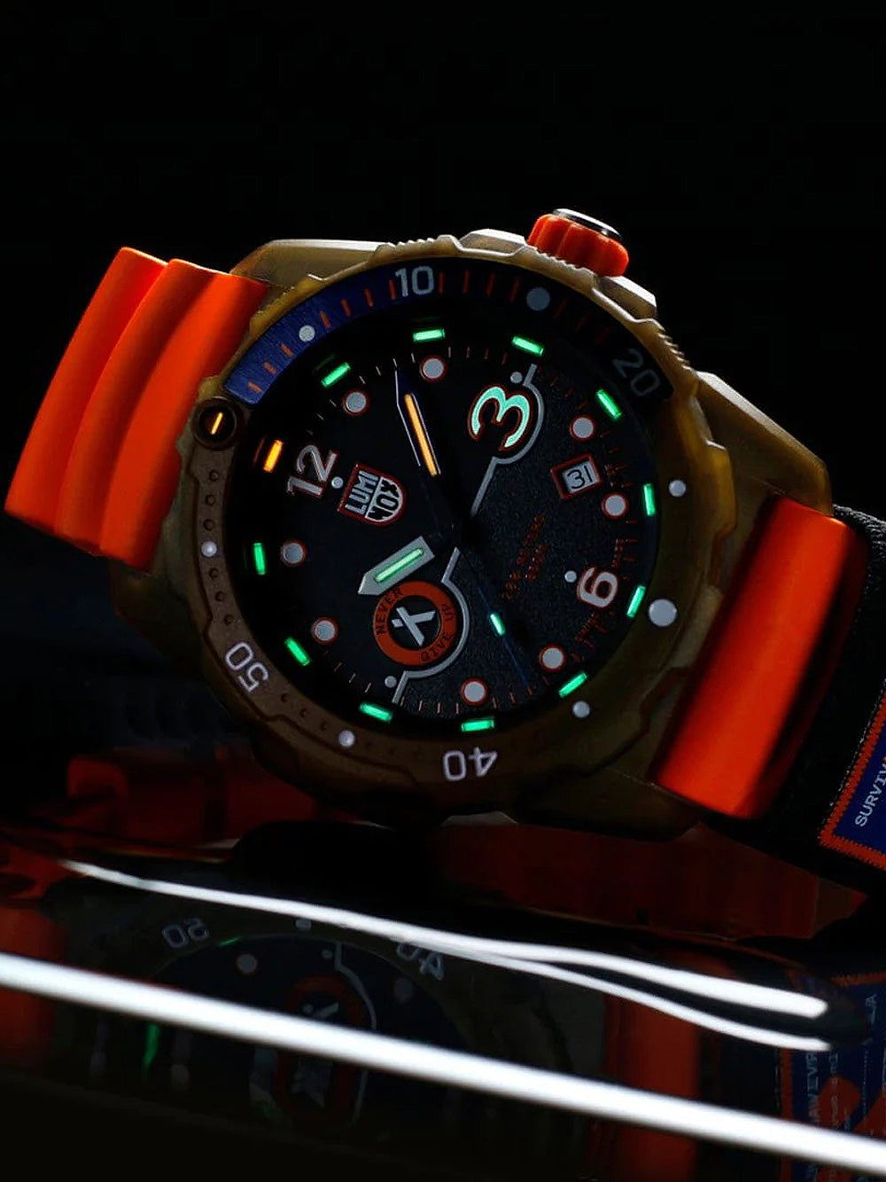 Luminox XB.3729.ECO Bear Grylls Survival vyriškas laikrodis 42mm 20ATM
