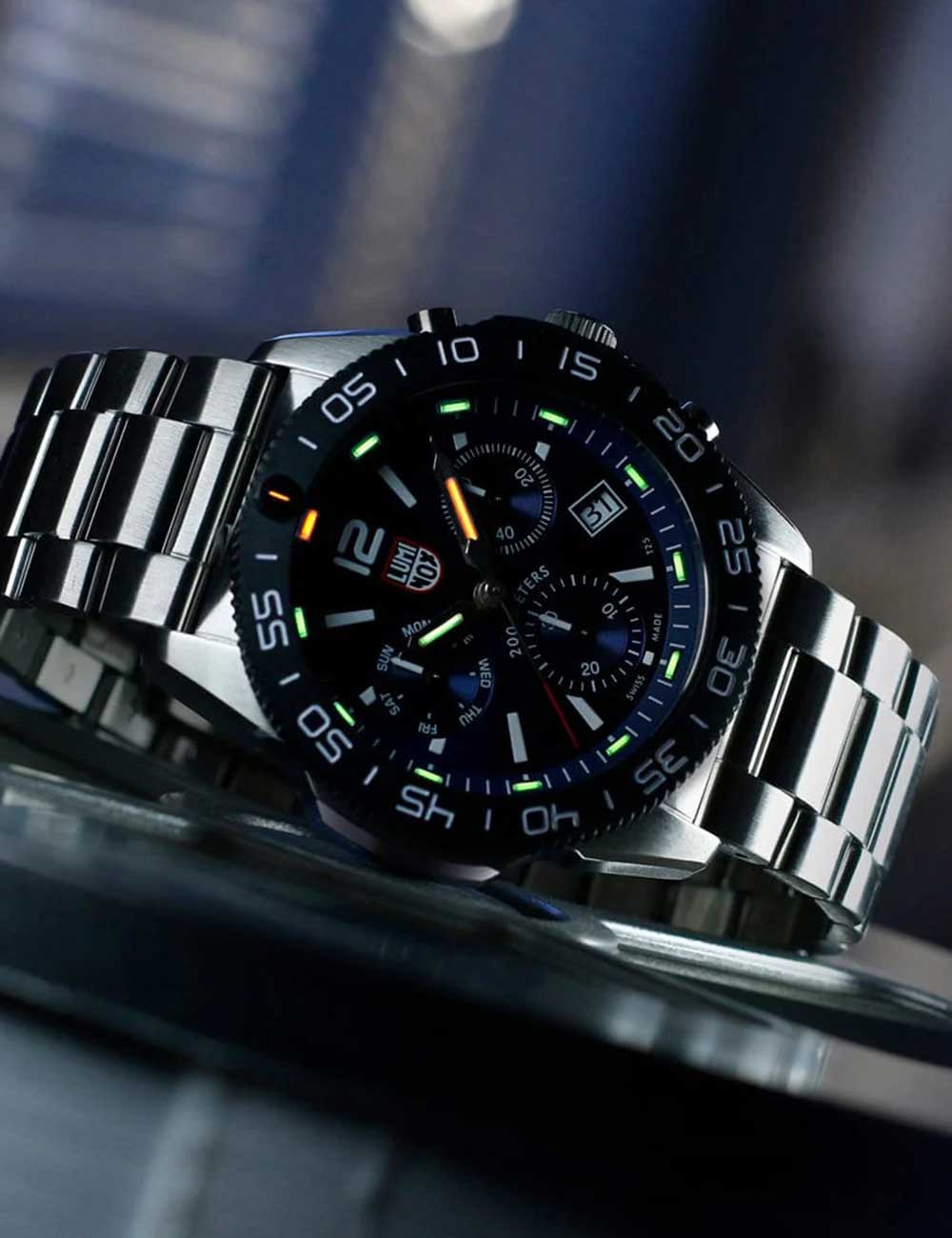 Luminox XS.3144 vyriškas laikrodis Pacific Diver Chronograph 44mm 20ATM