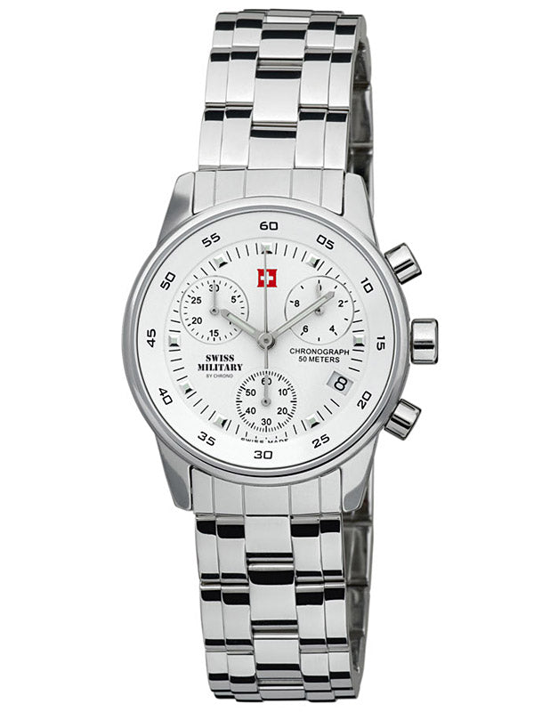 Swiss Military SM34013.02 moteriškas laikrodis Chronograph 31mm 5 ATM