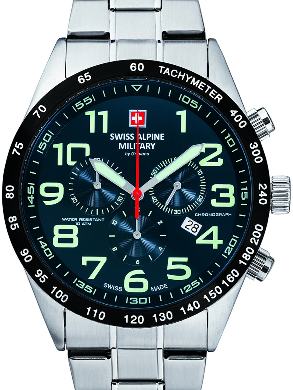 Swiss Alpine Military 7047.9135 Chronograph vyriškas laikrodis 45mm 10ATM