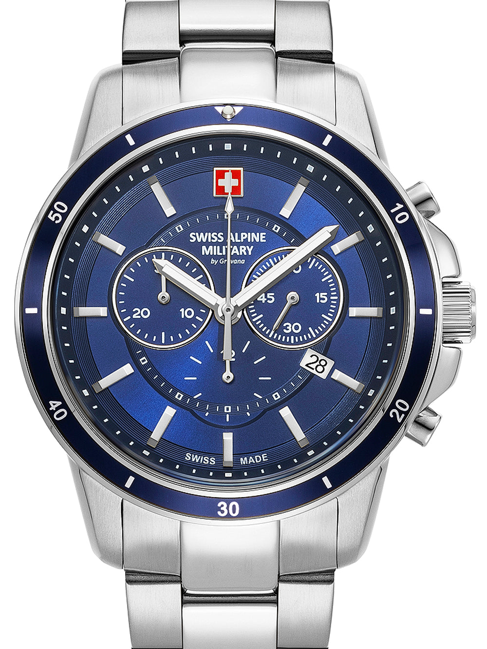 Swiss Alpine Military 7089.9135 Chronografas Vyriškas laikrodis 44mm 10ATM