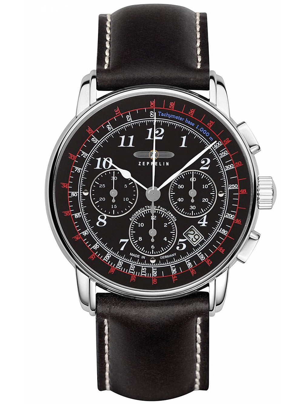 Zeppelin 7624-2 Los Angeles Automatinis vyriškas 42mm 5 ATM