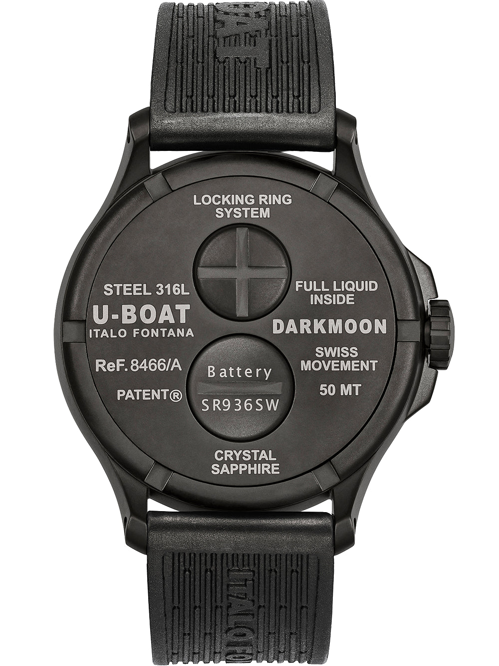 U-Boat 8466/C Darkmoon Red IPB 44mm 5ATM