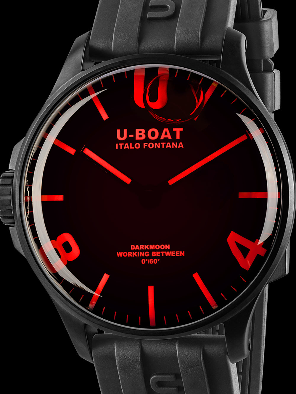 U-Boat 8466/C Darkmoon Red IPB 44mm 5ATM
