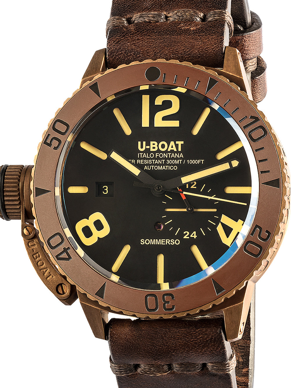 U-Boat 8486/C Sommerso Bronzinė Automatinis 46mm 30ATM