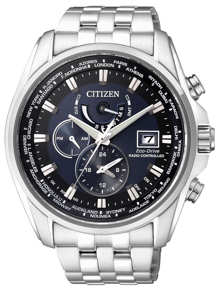 Citizen AT9030-55L Eco-Drive vyriškas laikrodis Radio Controlled laikrodis Sapphire Glass 20ATM 44mm