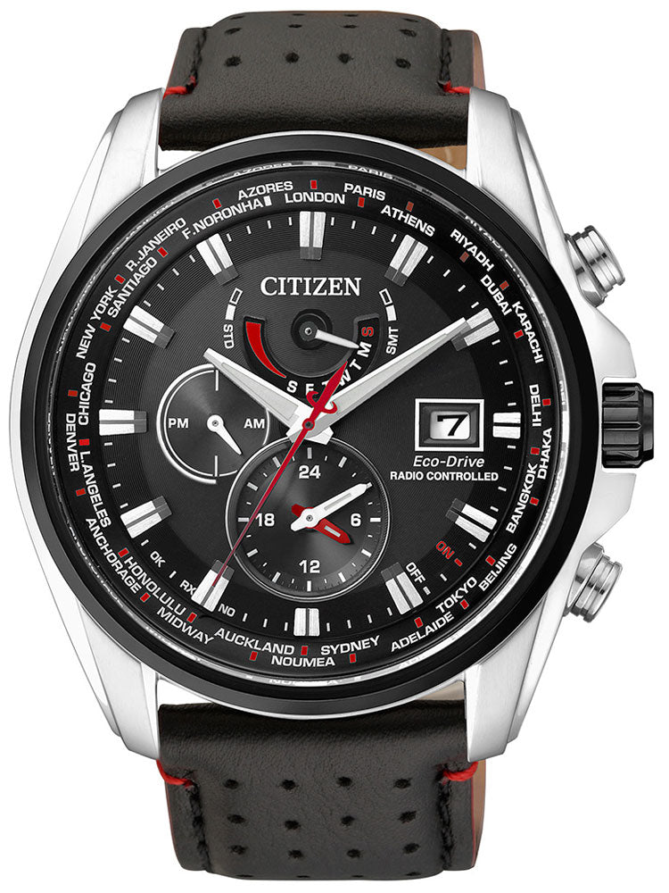 Citizen AT9036-08E Eco-Drive vyriškas laikrodis Radio Controlled laikrodis Sapphire Glass 20ATM 44mm