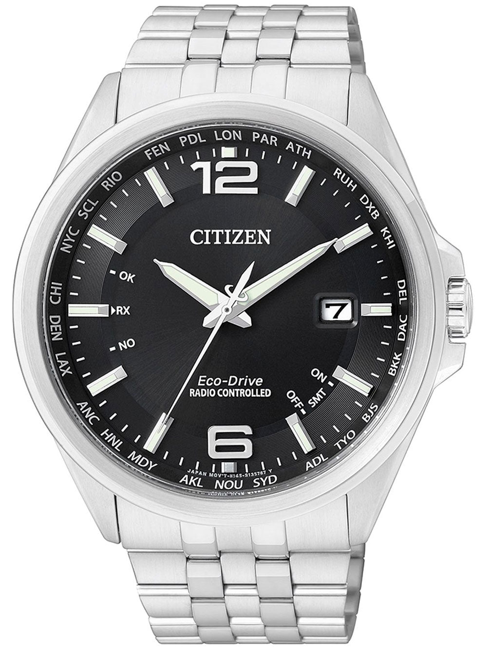 Citizen Eco-Drive Elegant CB0010-88E 4-Zones Radio Controlled laikrodis 43 mm 100M
