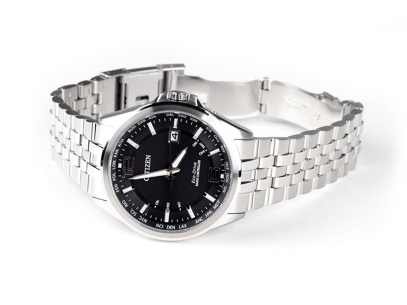 Citizen Eco-Drive Elegant CB0010-88E 4-Zones Radio Controlled laikrodis 43 mm 100M