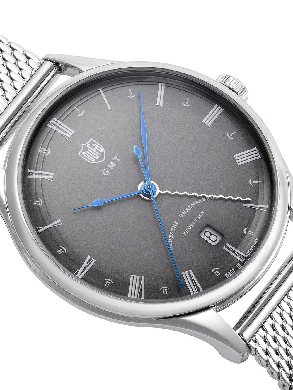DuFa DF-9006-11 Weimar vyriškas laikrodis GMT 38mm 3 ATM